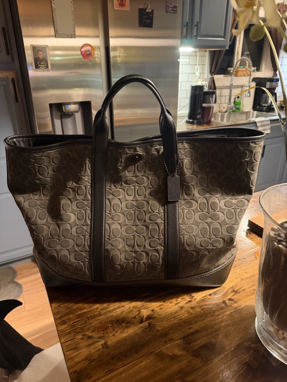 Coach Toby Turn lock Tote Bag